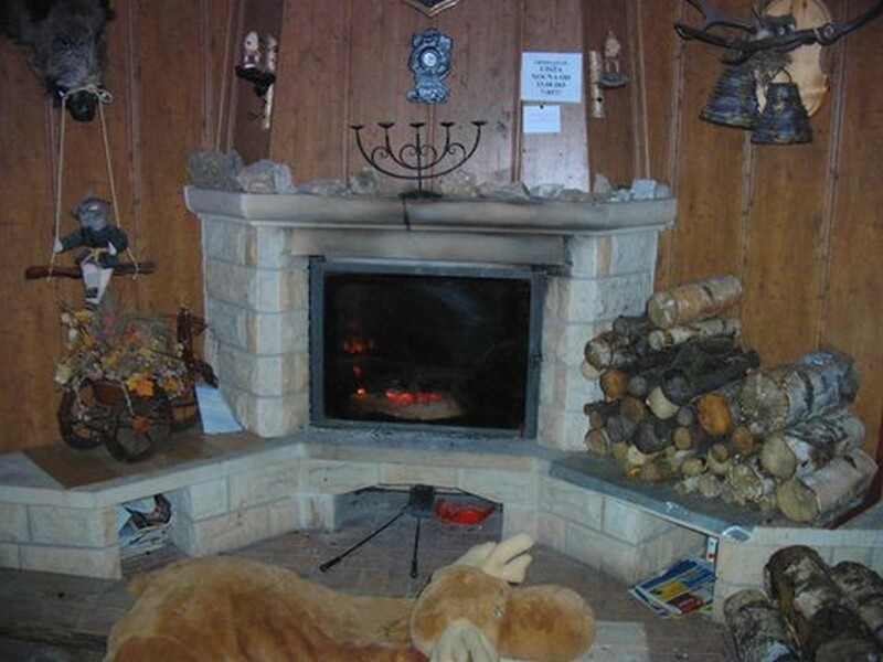 Kominek w pensjonacie Monte Negro